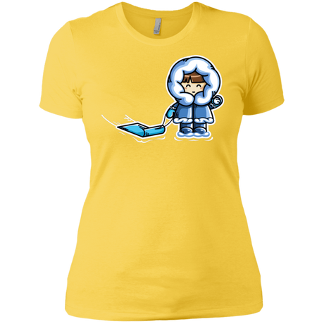 T-Shirts Vibrant Yellow / X-Small Kawaii Cute Fun In The Snow Women's Premium T-Shirt