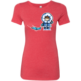 T-Shirts Vintage Red / S Kawaii Cute Fun In The Snow Women's Triblend T-Shirt