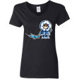 T-Shirts Black / S Kawaii Cute Fun In The Snow Women's V-Neck T-Shirt