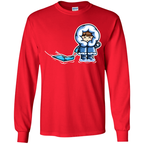 T-Shirts Red / YS Kawaii Cute Fun In The Snow Youth Long Sleeve T-Shirt