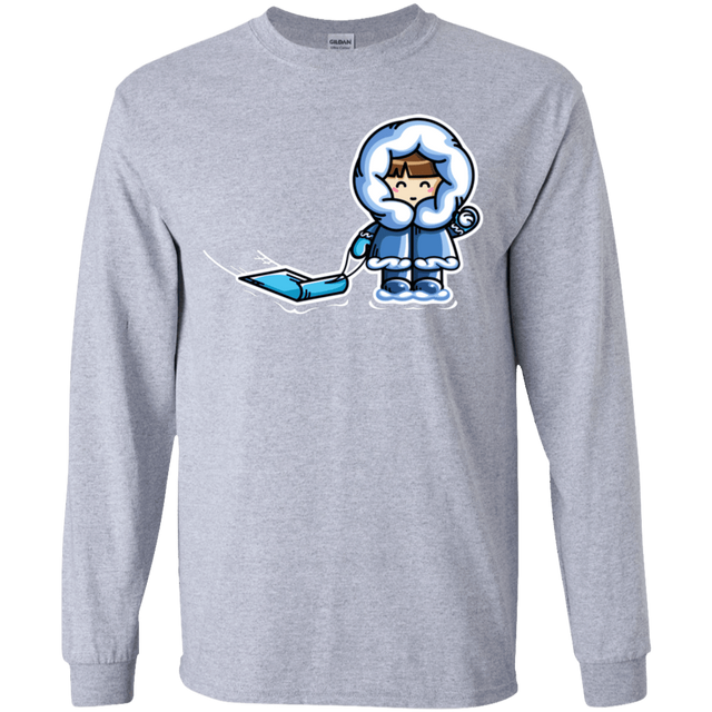 T-Shirts Sport Grey / YS Kawaii Cute Fun In The Snow Youth Long Sleeve T-Shirt