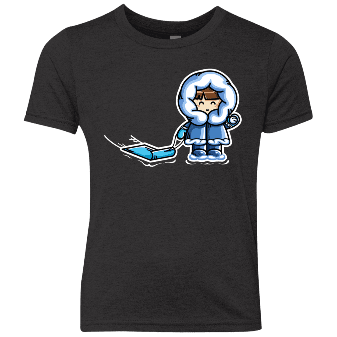 T-Shirts Vintage Black / YXS Kawaii Cute Fun In The Snow Youth Triblend T-Shirt