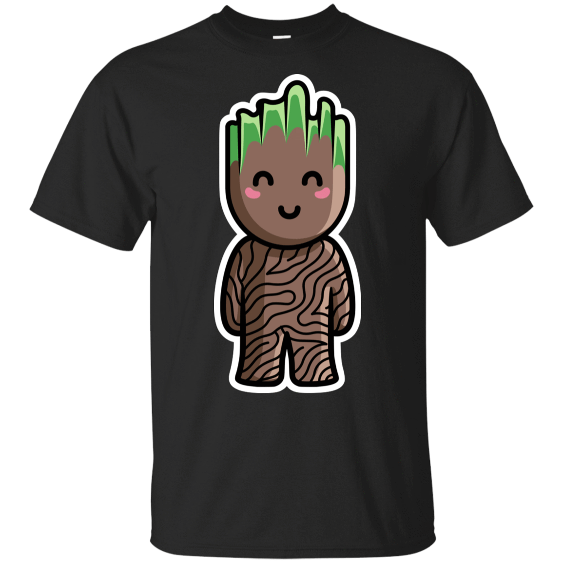 T-Shirts Black / S Kawaii Cute Groot T-Shirt