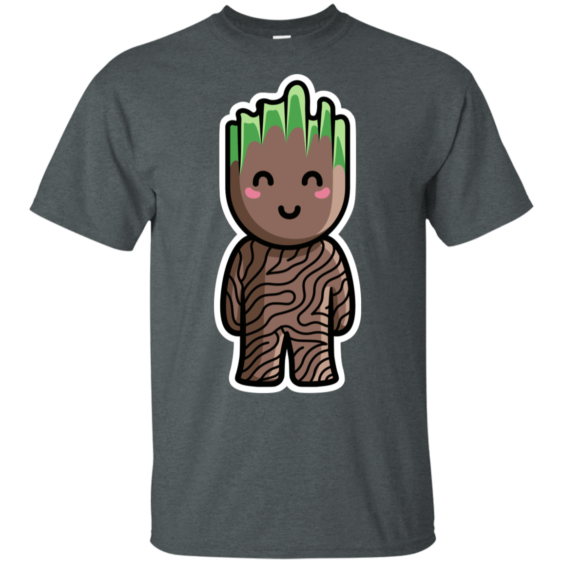 T-Shirts Dark Heather / S Kawaii Cute Groot T-Shirt
