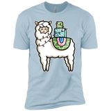 T-Shirts Light Blue / YXS Kawaii Cute Llama Carrying Presents Boys Premium T-Shirt