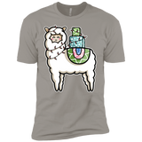 T-Shirts Light Grey / YXS Kawaii Cute Llama Carrying Presents Boys Premium T-Shirt