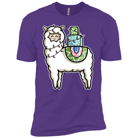 T-Shirts Purple Rush / YXS Kawaii Cute Llama Carrying Presents Boys Premium T-Shirt