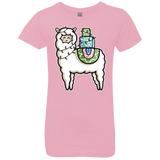 T-Shirts Light Pink / YXS Kawaii Cute Llama Carrying Presents Girls Premium T-Shirt