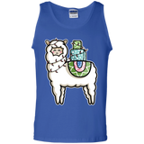 T-Shirts Royal / S Kawaii Cute Llama Carrying Presents Men's Tank Top