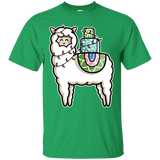 T-Shirts Irish Green / S Kawaii Cute Llama Carrying Presents T-Shirt