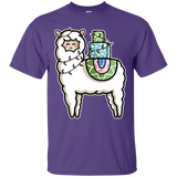 T-Shirts Purple / S Kawaii Cute Llama Carrying Presents T-Shirt