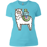 T-Shirts Cancun / X-Small Kawaii Cute Llama Carrying Presents Women's Premium T-Shirt