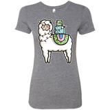 T-Shirts Premium Heather / S Kawaii Cute Llama Carrying Presents Women's Triblend T-Shirt