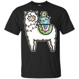 T-Shirts Black / YXS Kawaii Cute Llama Carrying Presents Youth T-Shirt