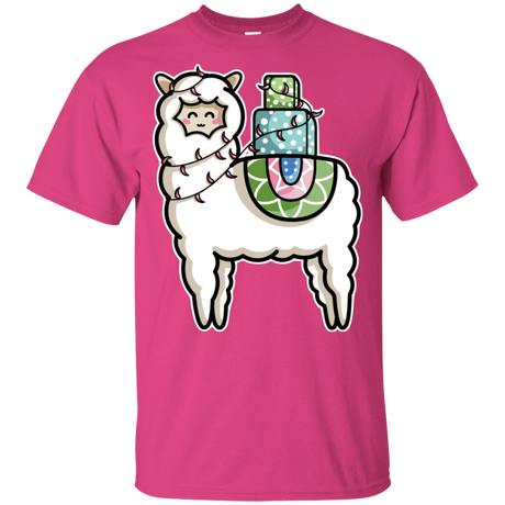 T-Shirts Heliconia / YXS Kawaii Cute Llama Carrying Presents Youth T-Shirt