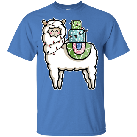 T-Shirts Iris / YXS Kawaii Cute Llama Carrying Presents Youth T-Shirt