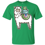 T-Shirts Irish Green / YXS Kawaii Cute Llama Carrying Presents Youth T-Shirt