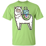 T-Shirts Mint Green / YXS Kawaii Cute Llama Carrying Presents Youth T-Shirt
