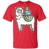 T-Shirts Red / YXS Kawaii Cute Llama Carrying Presents Youth T-Shirt