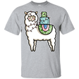 T-Shirts Sport Grey / YXS Kawaii Cute Llama Carrying Presents Youth T-Shirt