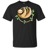 T-Shirts Black / S Kawaii Cute Sloth T-Shirt