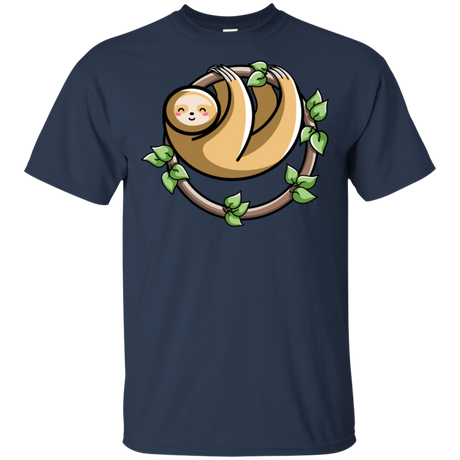 T-Shirts Navy / S Kawaii Cute Sloth T-Shirt