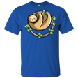 T-Shirts Royal / S Kawaii Cute Sloth T-Shirt