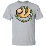 T-Shirts Sport Grey / S Kawaii Cute Sloth T-Shirt