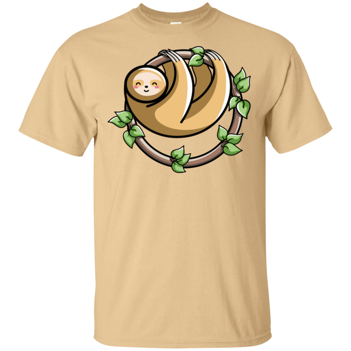T-Shirts Vegas Gold / S Kawaii Cute Sloth T-Shirt