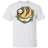 T-Shirts White / S Kawaii Cute Sloth T-Shirt