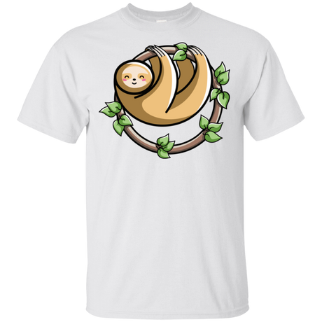 T-Shirts White / S Kawaii Cute Sloth T-Shirt