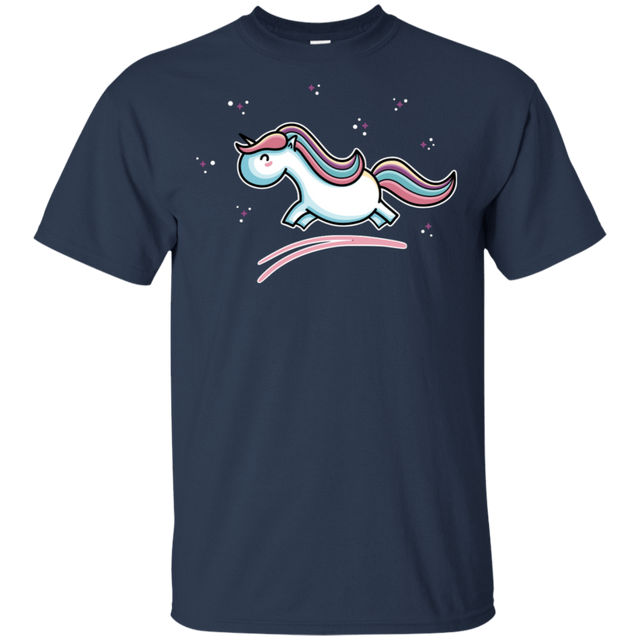 T-Shirts Navy / S Kawaii Cute Unicorn Leaping T-Shirt