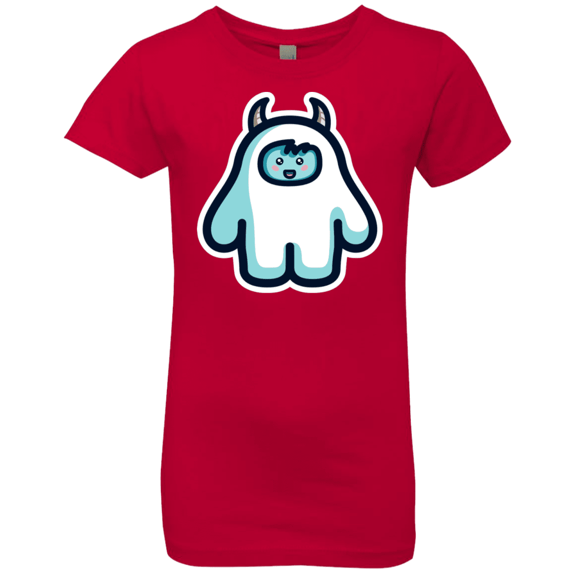 T-Shirts Red / YXS Kawaii Cute Yeti Girls Premium T-Shirt