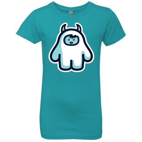 T-Shirts Tahiti Blue / YXS Kawaii Cute Yeti Girls Premium T-Shirt