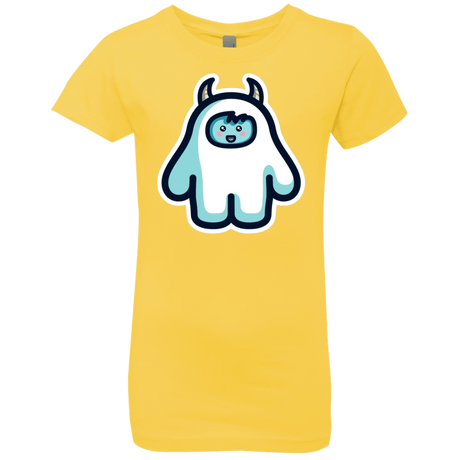 T-Shirts Vibrant Yellow / YXS Kawaii Cute Yeti Girls Premium T-Shirt