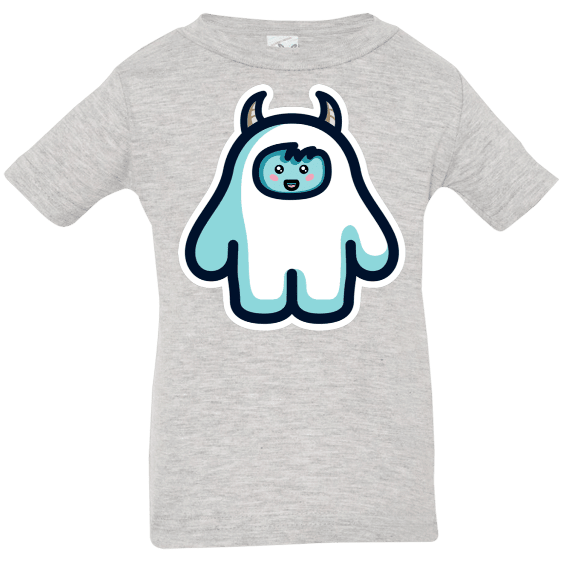 T-Shirts Heather Grey / 6 Months Kawaii Cute Yeti Infant Premium T-Shirt