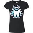 T-Shirts Black / S Kawaii Cute Yeti Junior Slimmer-Fit T-Shirt
