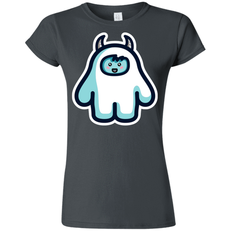 T-Shirts Charcoal / S Kawaii Cute Yeti Junior Slimmer-Fit T-Shirt