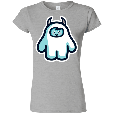 T-Shirts Sport Grey / S Kawaii Cute Yeti Junior Slimmer-Fit T-Shirt