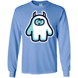 T-Shirts Carolina Blue / S Kawaii Cute Yeti Men's Long Sleeve T-Shirt