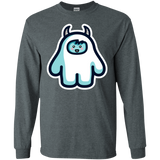 T-Shirts Dark Heather / S Kawaii Cute Yeti Men's Long Sleeve T-Shirt