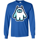 T-Shirts Royal / S Kawaii Cute Yeti Men's Long Sleeve T-Shirt