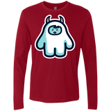 T-Shirts Cardinal / S Kawaii Cute Yeti Men's Premium Long Sleeve