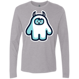 T-Shirts Heather Grey / S Kawaii Cute Yeti Men's Premium Long Sleeve