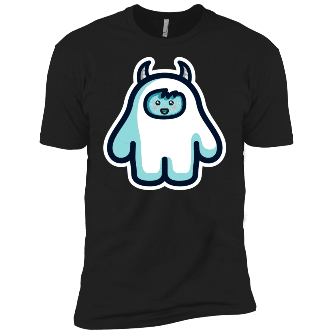 T-Shirts Black / X-Small Kawaii Cute Yeti Men's Premium T-Shirt