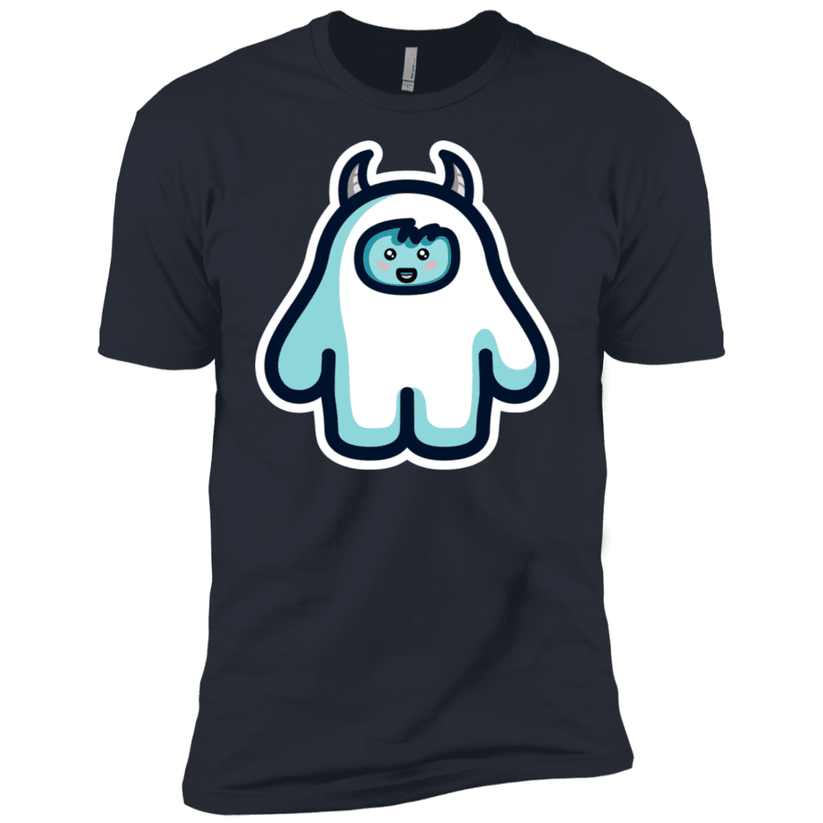 T-Shirts Indigo / X-Small Kawaii Cute Yeti Men's Premium T-Shirt
