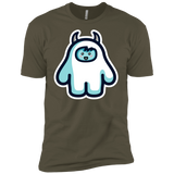 T-Shirts Military Green / X-Small Kawaii Cute Yeti Men's Premium T-Shirt