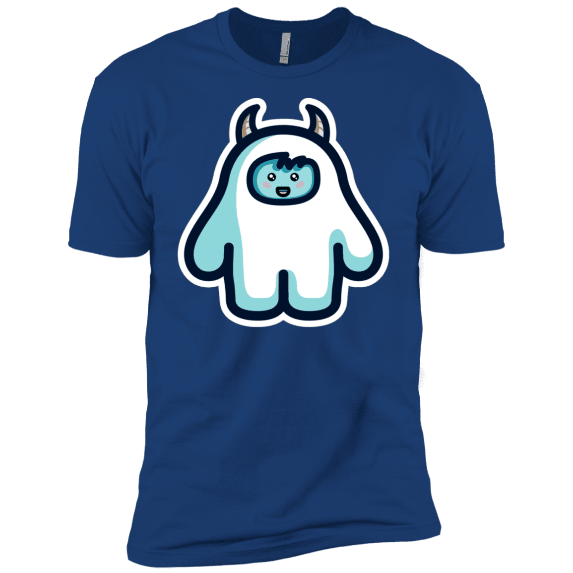 T-Shirts Royal / X-Small Kawaii Cute Yeti Men's Premium T-Shirt