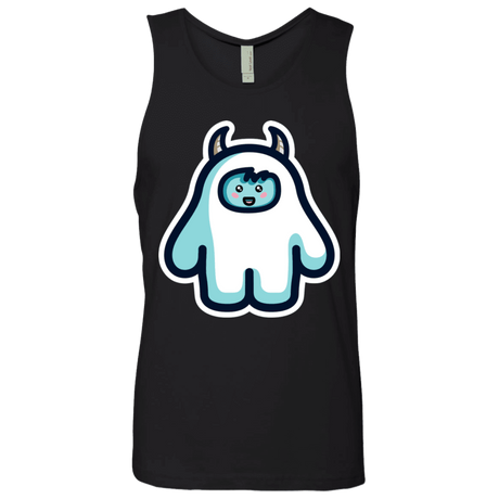 T-Shirts Black / S Kawaii Cute Yeti Men's Premium Tank Top