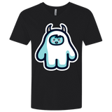 T-Shirts Black / X-Small Kawaii Cute Yeti Men's Premium V-Neck